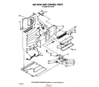 Whirlpool ALF12420 air flow and control parts diagram