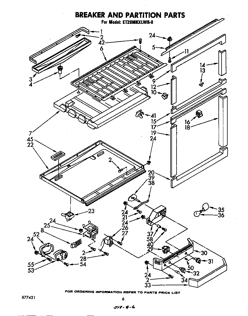 Breaker and partition