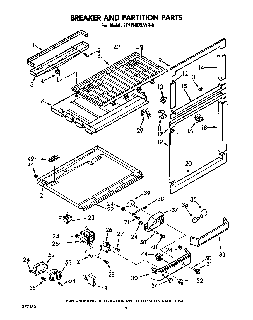 Breaker and partition