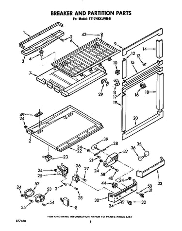 Breaker and partition