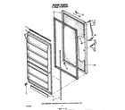 Whirlpool EV160FXKW1 door diagram