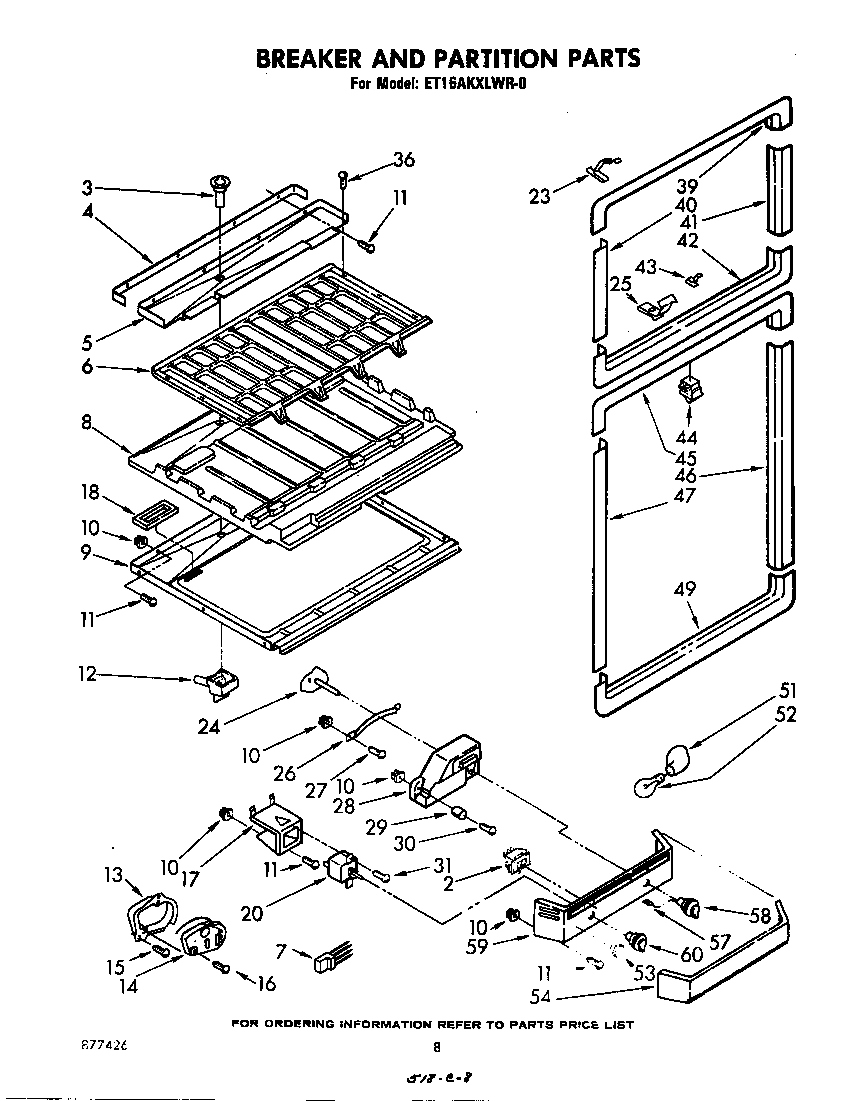 Breaker and partition