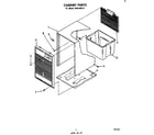 Whirlpool AHA04021 cabinet parts diagram