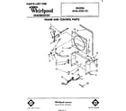 Whirlpool AHA02023 frame and control parts diagram