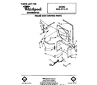 Whirlpool AHA01521 frame and control parts diagram
