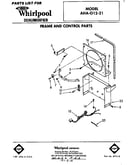 Frame and control parts