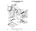 Whirlpool AHFP8120 air flow and control parts diagram