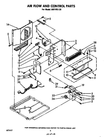 Air flow and control parts