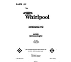 Whirlpool ED22MMXLWR0 front cover diagram