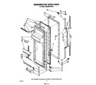 Whirlpool ED22MMXLWR0 refrigerator door diagram