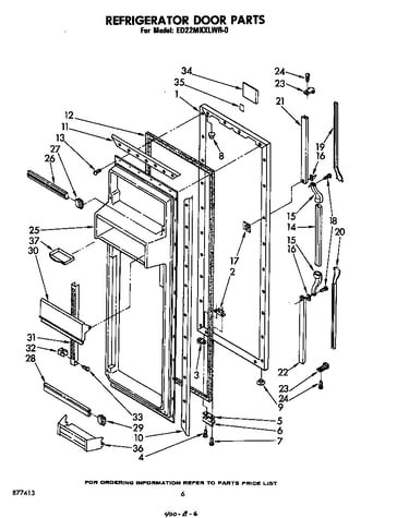Refrigerator door