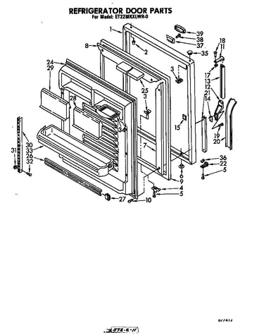 Refrigerator door