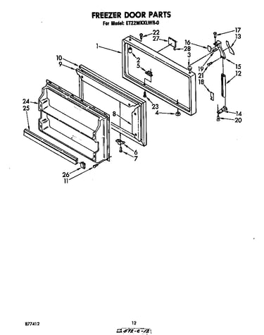 Freezer door