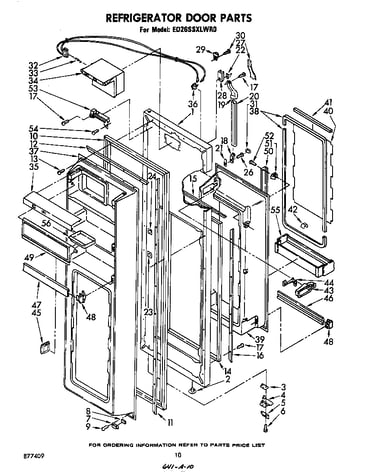 Refrigerator door