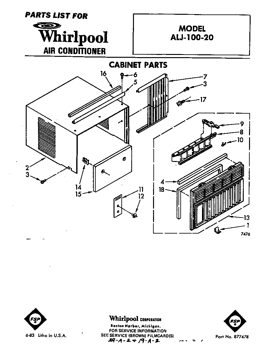 CABINET PARTS