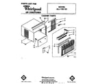Whirlpool ALJ10020 cabinet parts diagram