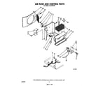 Whirlpool ALJ07520 air flow and control parts diagram