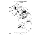 Whirlpool ALJ00520 air flow and control parts diagram