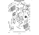 Whirlpool AHFC6321 unit and air flow parts diagram