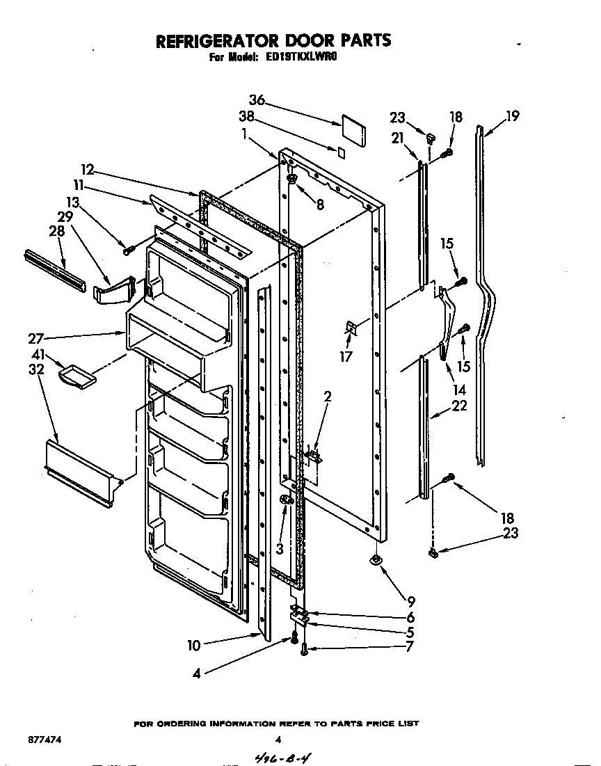 Refrigerator door