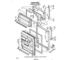 Whirlpool EHT201XKWR5 door diagram