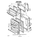 Whirlpool EHT201ZKWR2 door diagram