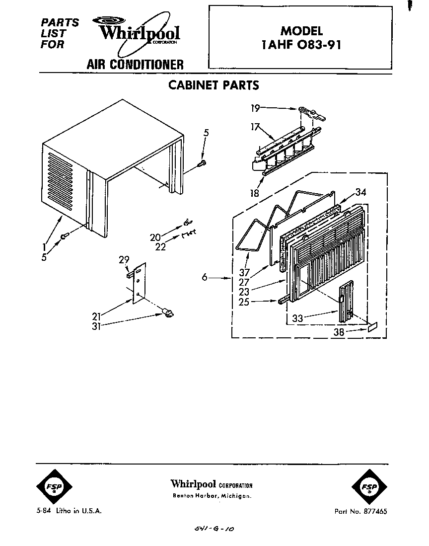 CABINET PARTS