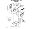 Whirlpool 1AHF08391 air flow and control parts diagram
