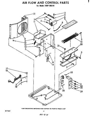 Air flow and control parts