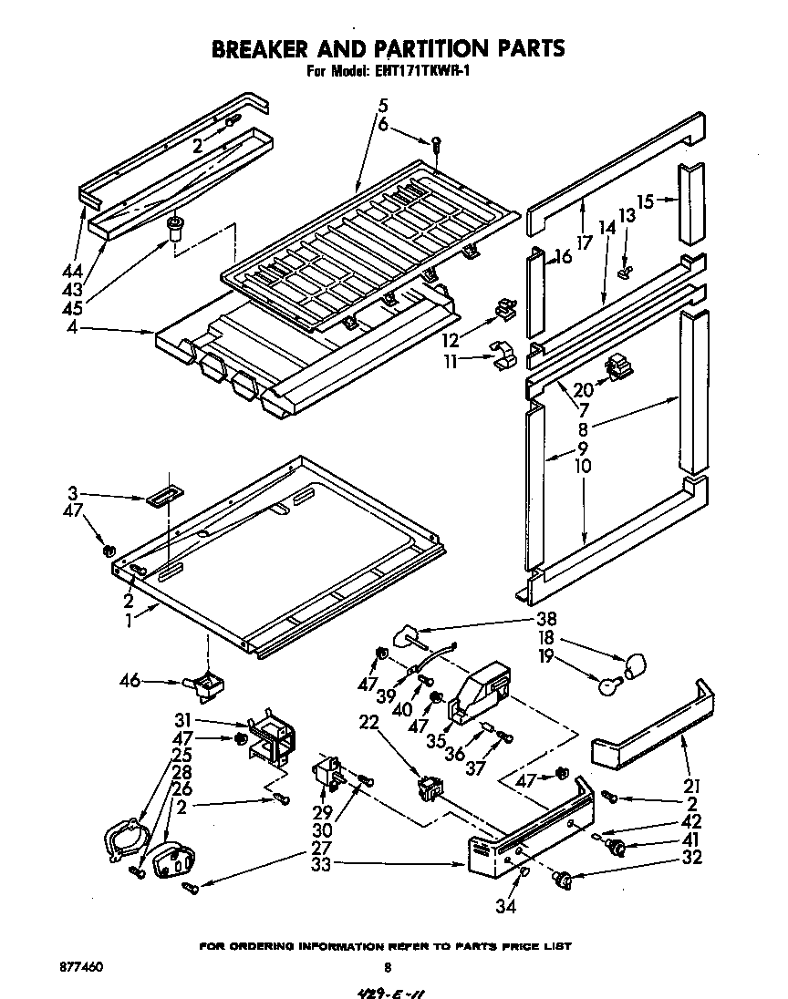 Breaker and partition