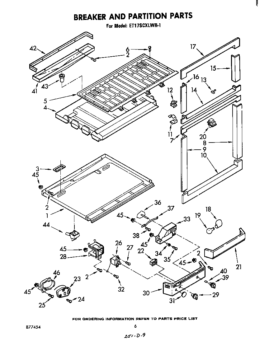 Breaker and partition