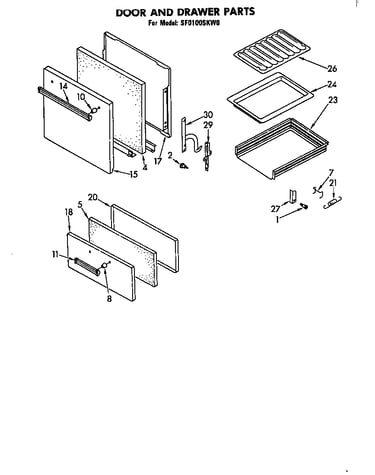 Door and drawer