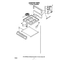 Whirlpool SF0100EKW0 cooktop diagram