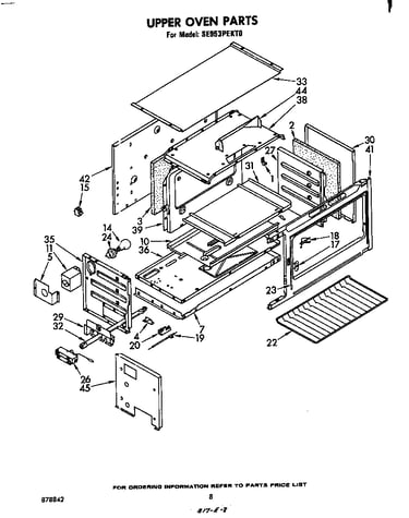 Upper oven