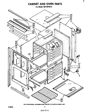 Cabinet and oven parts