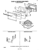 Oven & broiler door parts