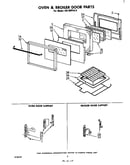 Oven & broiler door parts