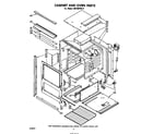 Whirlpool SB100PSK0 cabinet and oven parts diagram
