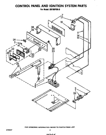 Control panel & ignition system parts