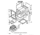 Whirlpool RF0100XKW0 oven body diagram