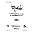 Whirlpool RS576PXP1 front cover diagram