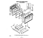 Whirlpool RS576PXP1 door and drawer diagram