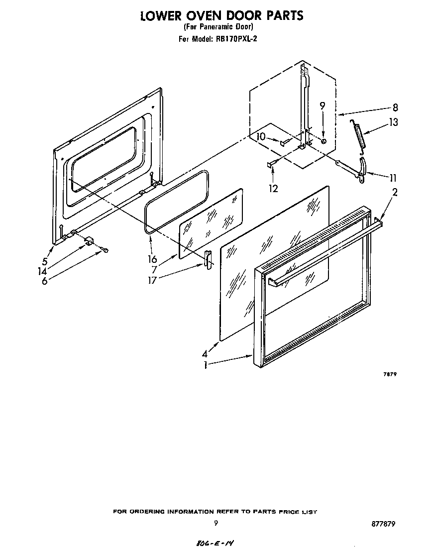 Lower oven door