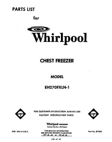 Parts diagram