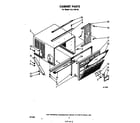 Whirlpool ALJ18040 cabinet parts diagram