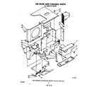 Whirlpool ALJ18040 air flow and control parts diagram