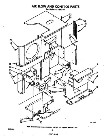 Air flow and control parts