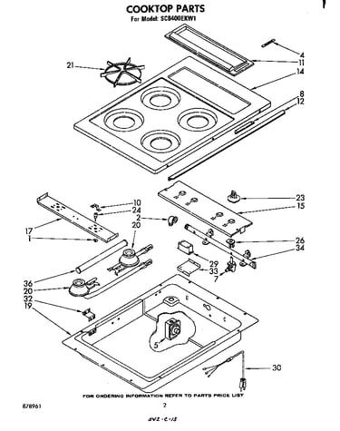 Cooktop parts