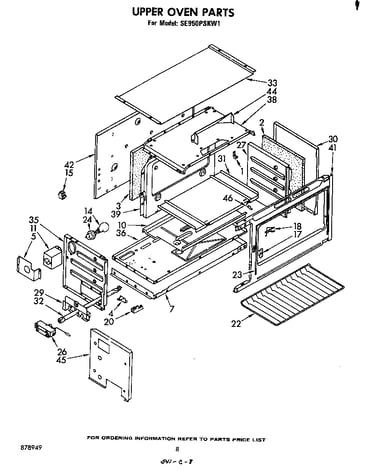 Upper oven