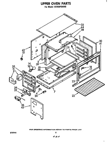 Upper oven